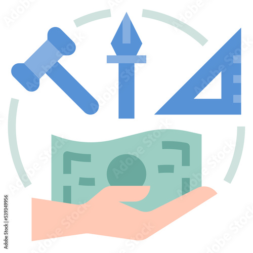 liberal profession income icon