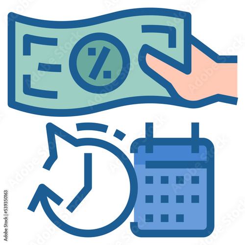 tax over paid icon