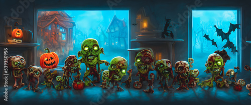 Artistic concept painting of a monsters, background illustration.