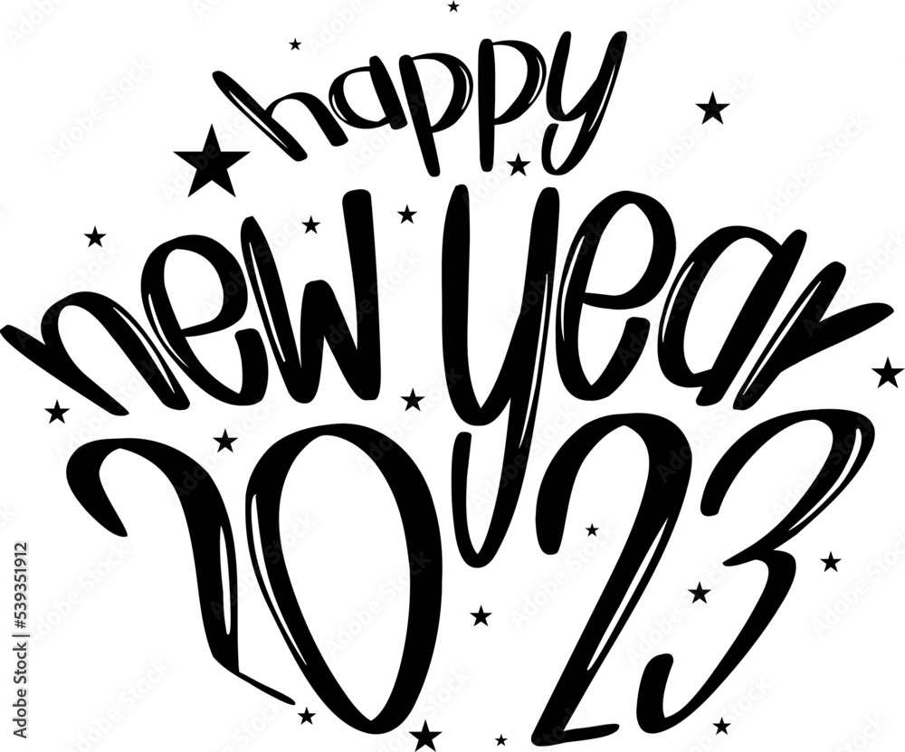 Obraz premium Happy new year 2023