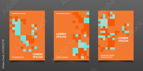 abstract squares vector background cover design template for flyer brochure poster card