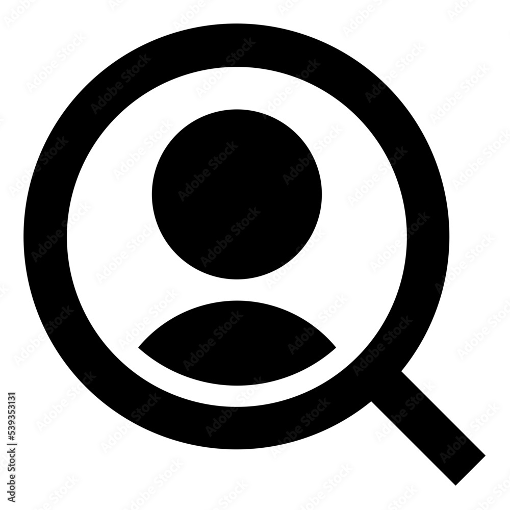 Icon Search Employee With Style Glyph Icon Search Employee With Style Glyph