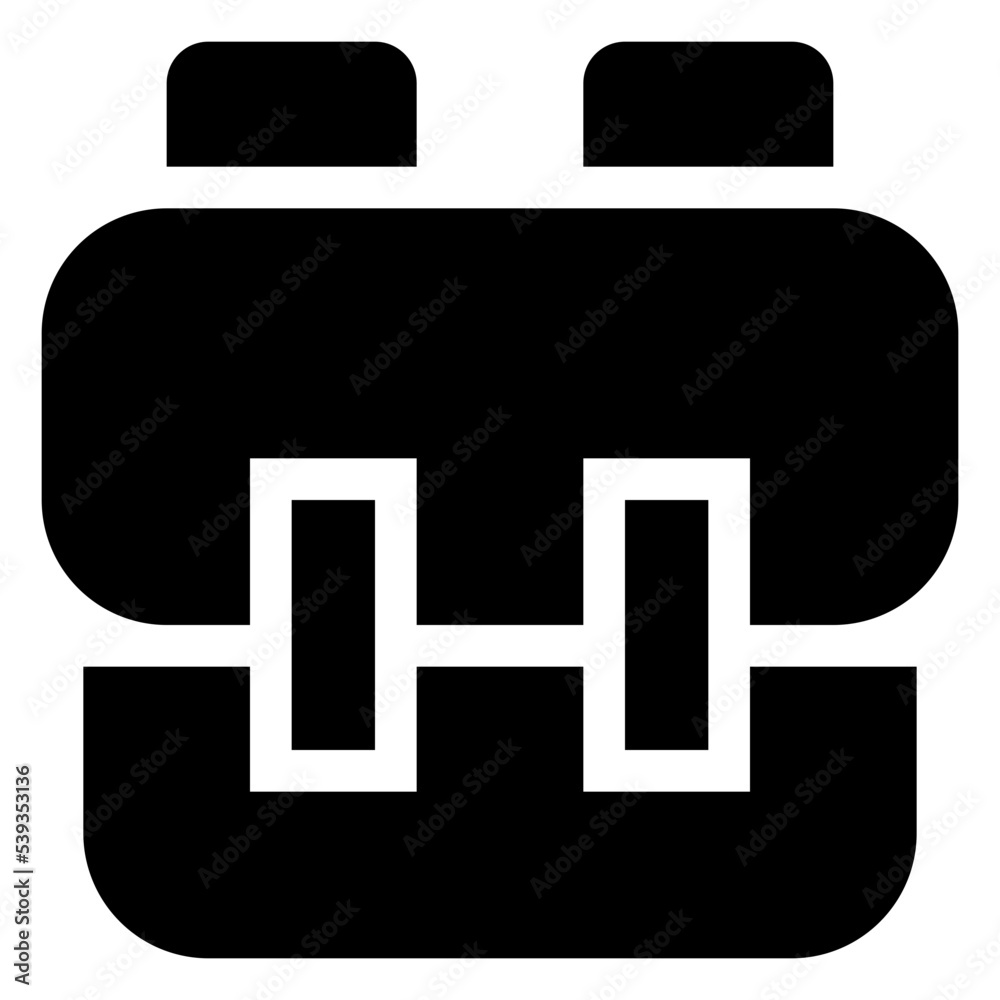 Icon Backpack With Style Glyph Icon Backpack With Style Glyph