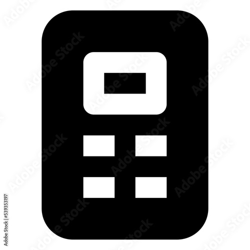 Icon Calculator With Style Glyph