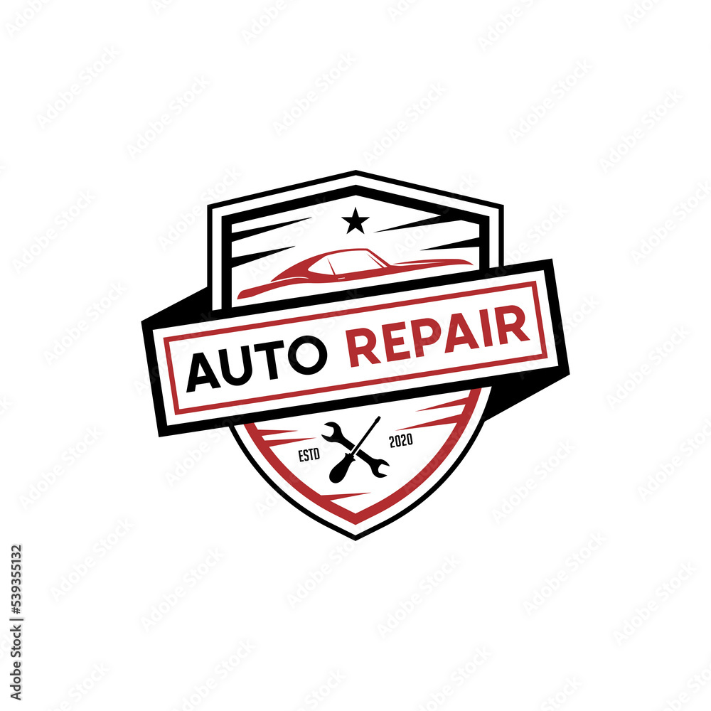 automotive Repair and service logo design badge, best for car shop,garage, spare parts logo premium vector automotive Repair and service logo design badge, best for car shop,garage, spare parts logo premium vector