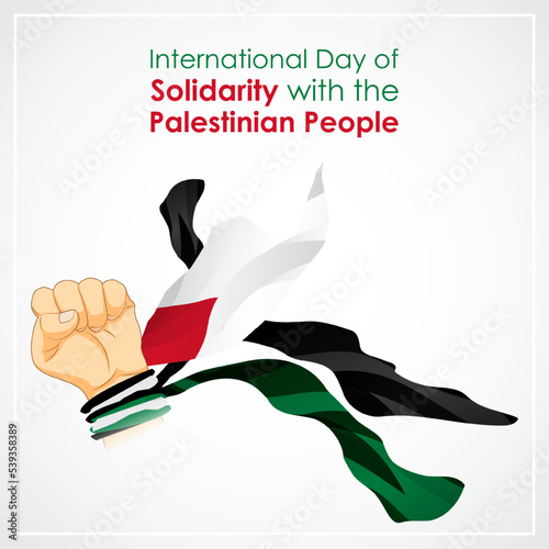 vector illustration for an international day of solidarity for Palestine people