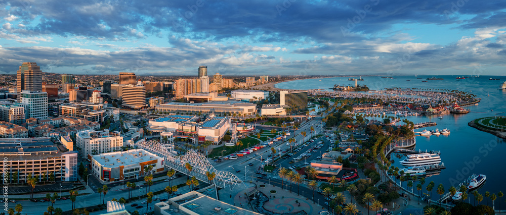 Panorama of Long Beach CA
