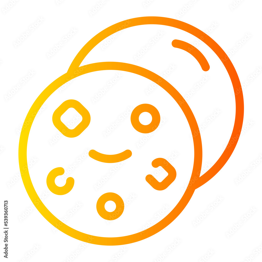 Fototapeta premium cookie gradient icon