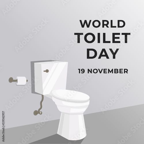 world toilet day illustration design