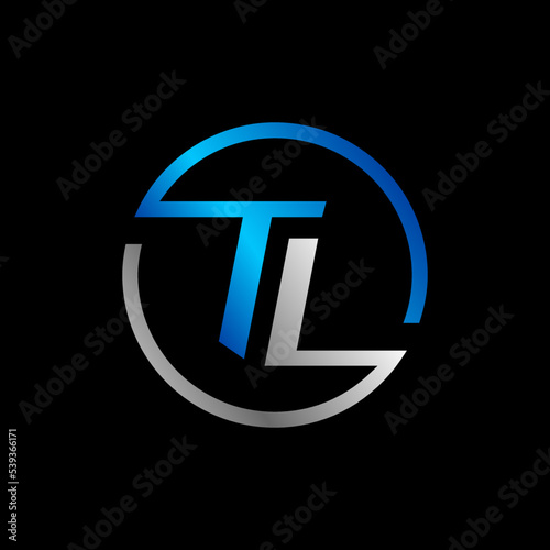 TL logo icon vector design illustration photo