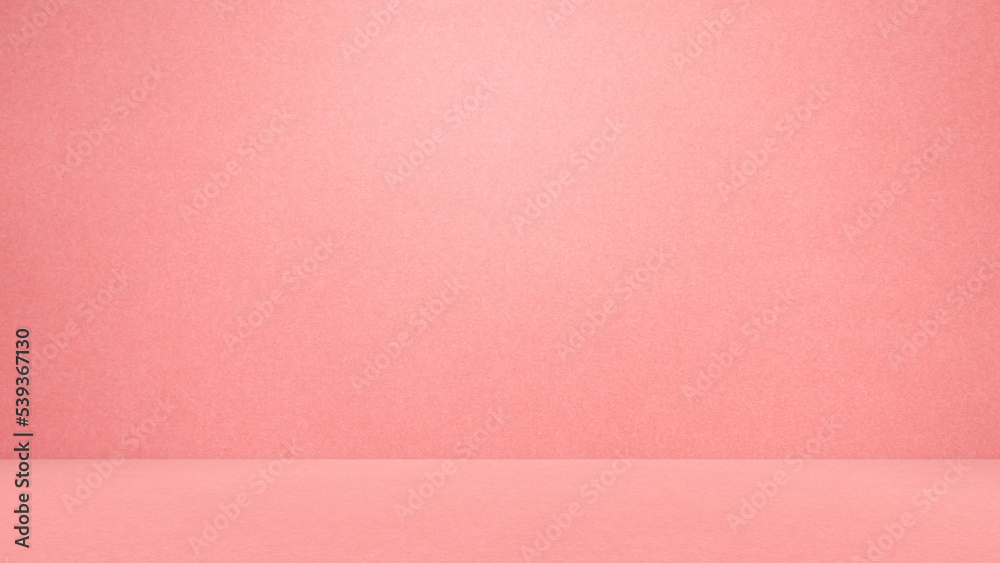 Fototapeta premium Empty Wall Autumn Pink Room,Cement Studio Background,Counter Blank Concrete Floor Material Backdrop,Mock Up Photography Display Structure Bar Indoor,Interiors Stone Free Space for presentation.
