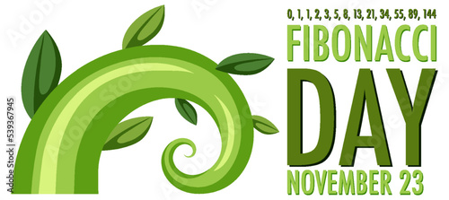 Fibonacci day poster design