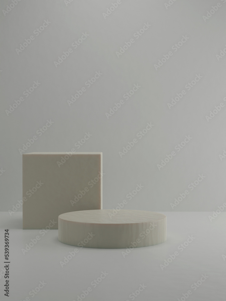 3d podium display for cosmetics or beauty product promotion mockup pedestal. Trendy minimalist, art deco 3D render illustration 3d podium display for cosmetics or beauty product promotion mockup pedestal. Trendy minimalist, art deco 3D render illustration