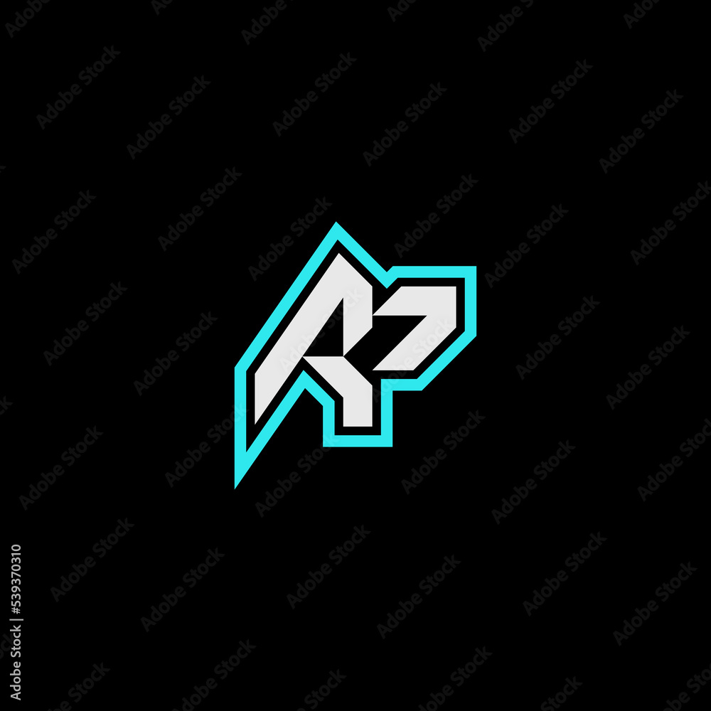 AP blue light logo esport concept gaming initial AP blue light logo esport concept gaming initial