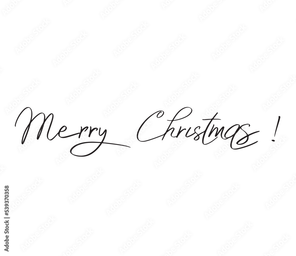 Merry christmas font hand written calligraphy symbol decoration ornament xmas happy new year hny 25 31 december winter season holiday 2023 2024 celebration festival message greeting party event 