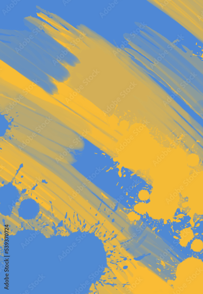 Abstract Blue Yellow paint Background. Vector illustration design Abstract Blue Yellow paint Background. Vector illustration design