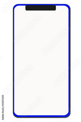 color smartphone mockup.. on white background. mobile phone icon on background