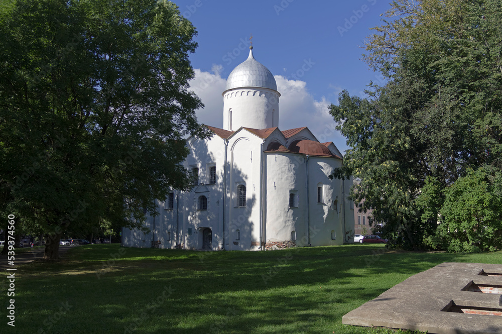 Orthodox Cathedral in Veliky Novgorod, Russia.