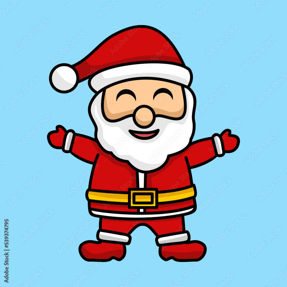 Vector illustration of santa claus on christmas event Vector illustration of santa claus on christmas event
