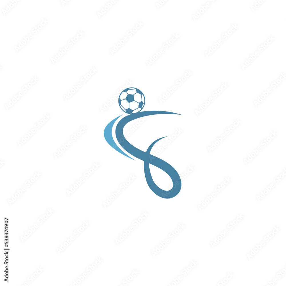 Football, soccer icon logo design Football, soccer icon logo design