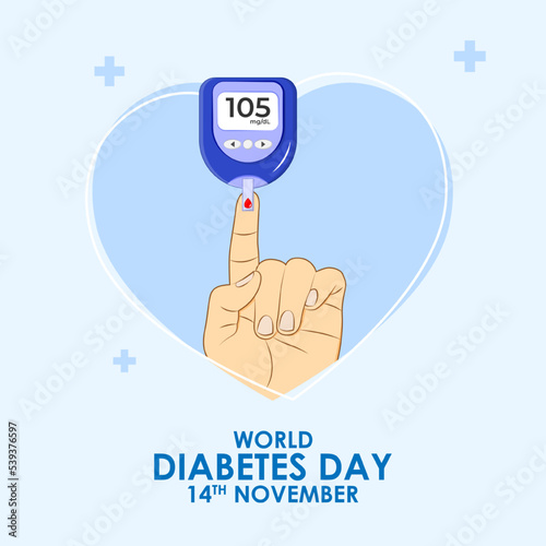 vector illustration for world diabetes day, flyer, banner, poster, and card.