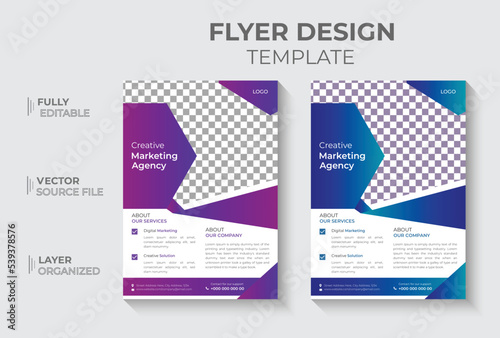 Corporate Business Flyer design, Modern and fresh trendy leaflet, Abstract vector template in A4 size banner, Creative and unique template