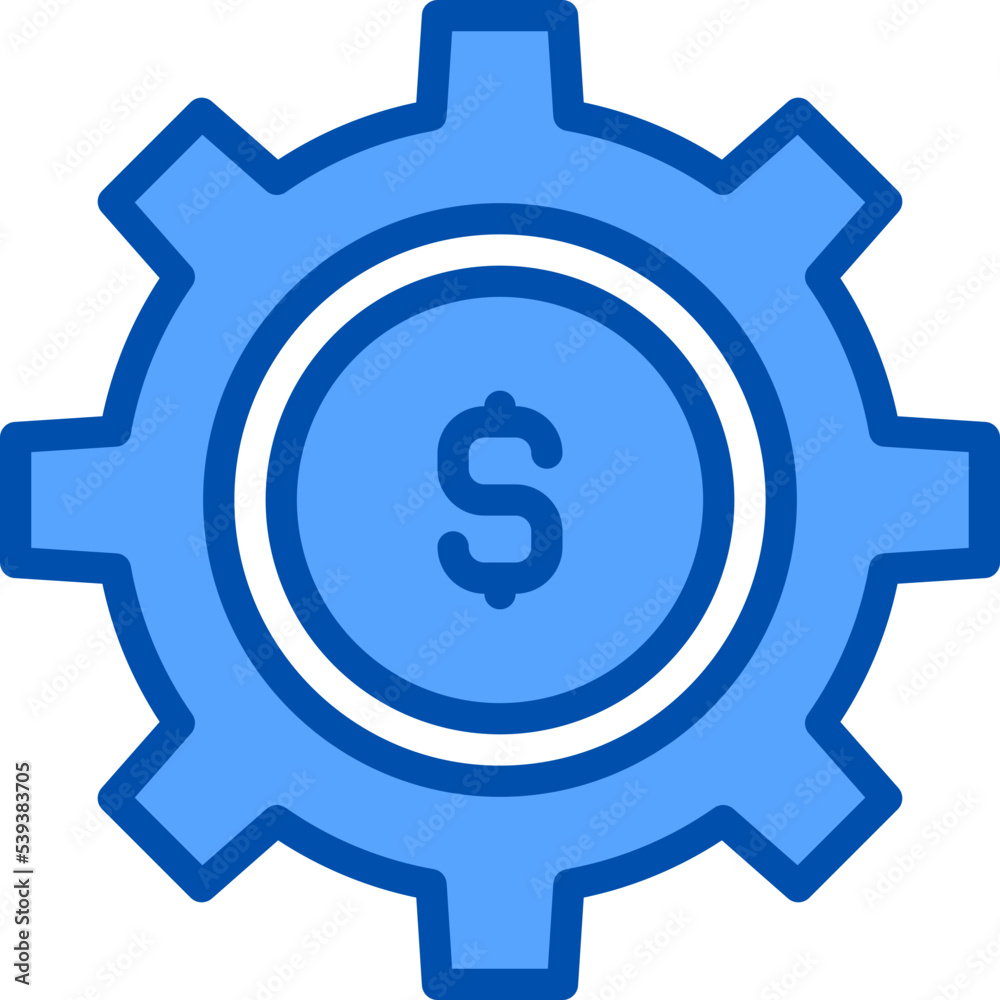 Dollar filled outline icon Dollar filled outline icon