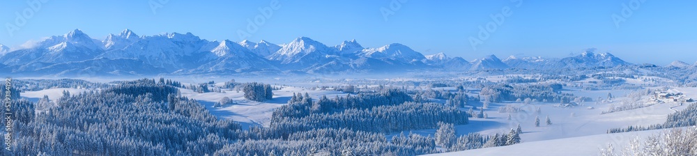Traumhafter Wintertag im Ostallgäu nahe Halblech