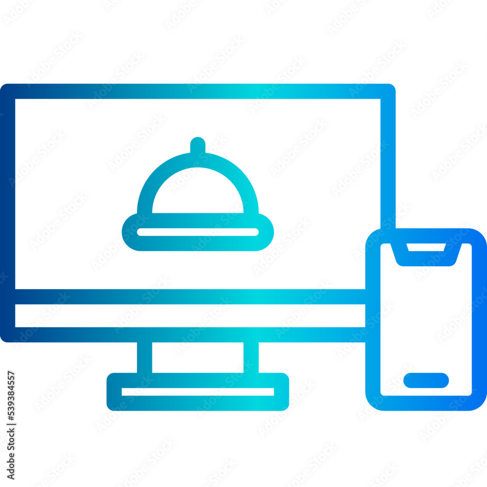 Online order outline icon Online order outline icon