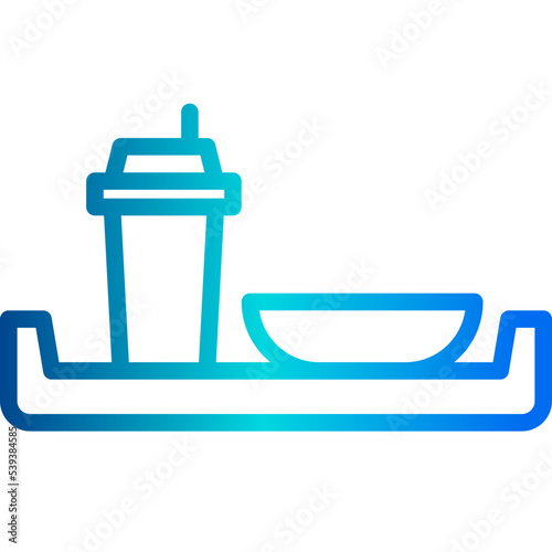 Serving dish outline icon