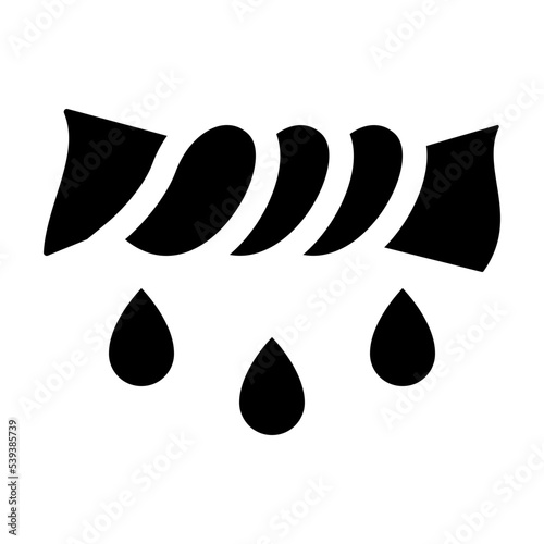 Wringing Clothes Glyph Icon Vector