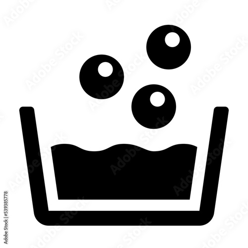 Wash Basin Glyph Icon Vector