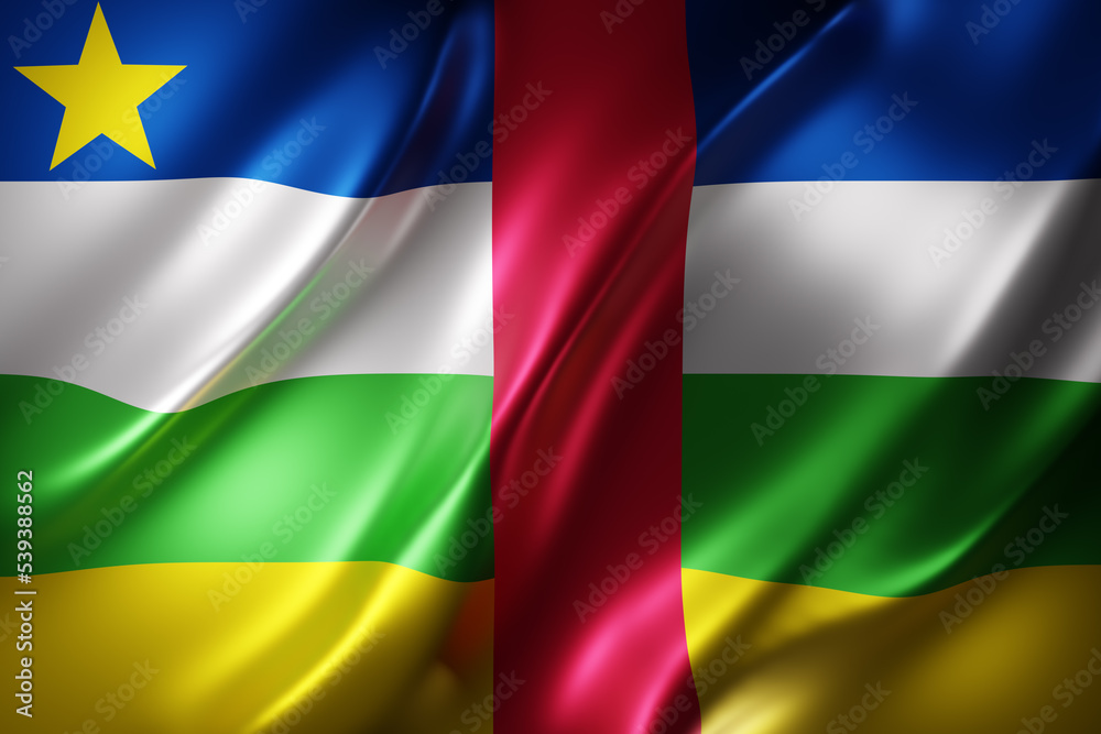  Central African Republic 3d flag