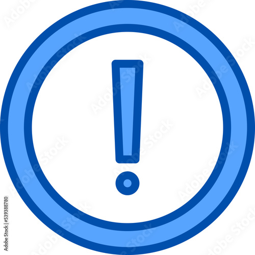 Alert filled outline icon