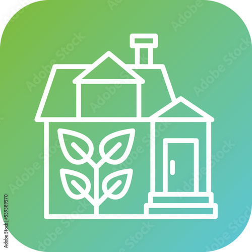 Eco House Icon Style