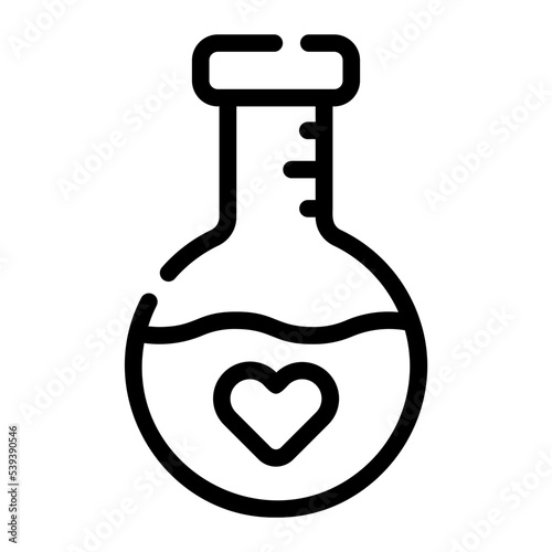 love potion line icon