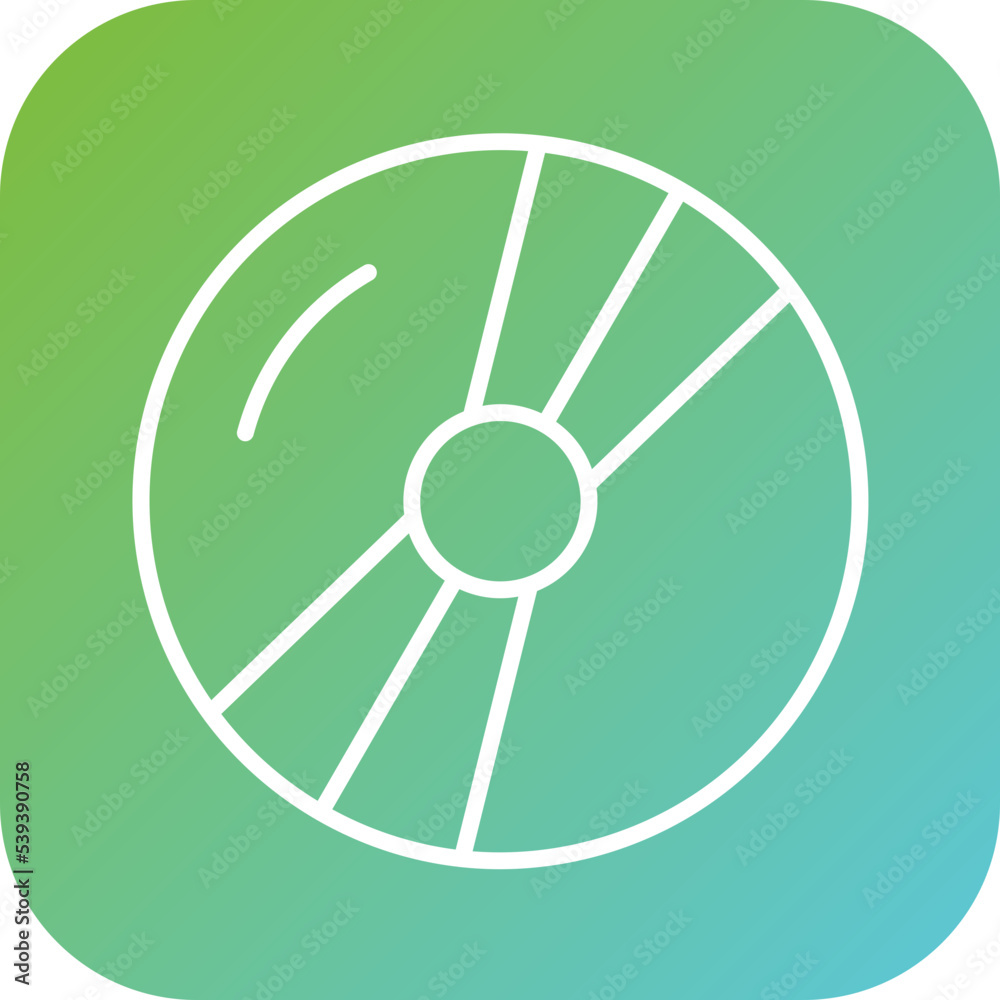 Compact Disk Icon Style Compact Disk Icon Style