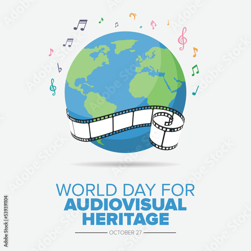 World Day for Audiovisual Heritage Social Media Post Design