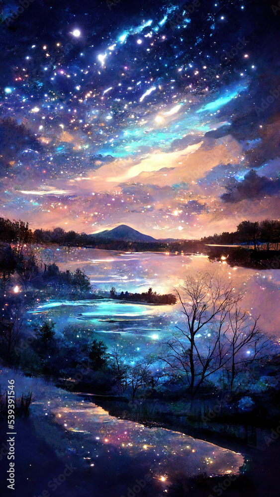 HD wallpaper: Anime, Vocaloid, Hatsune Miku, star - space, night, galaxy |  Wallpaper Flare