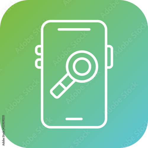 Mobile Research Icon Style