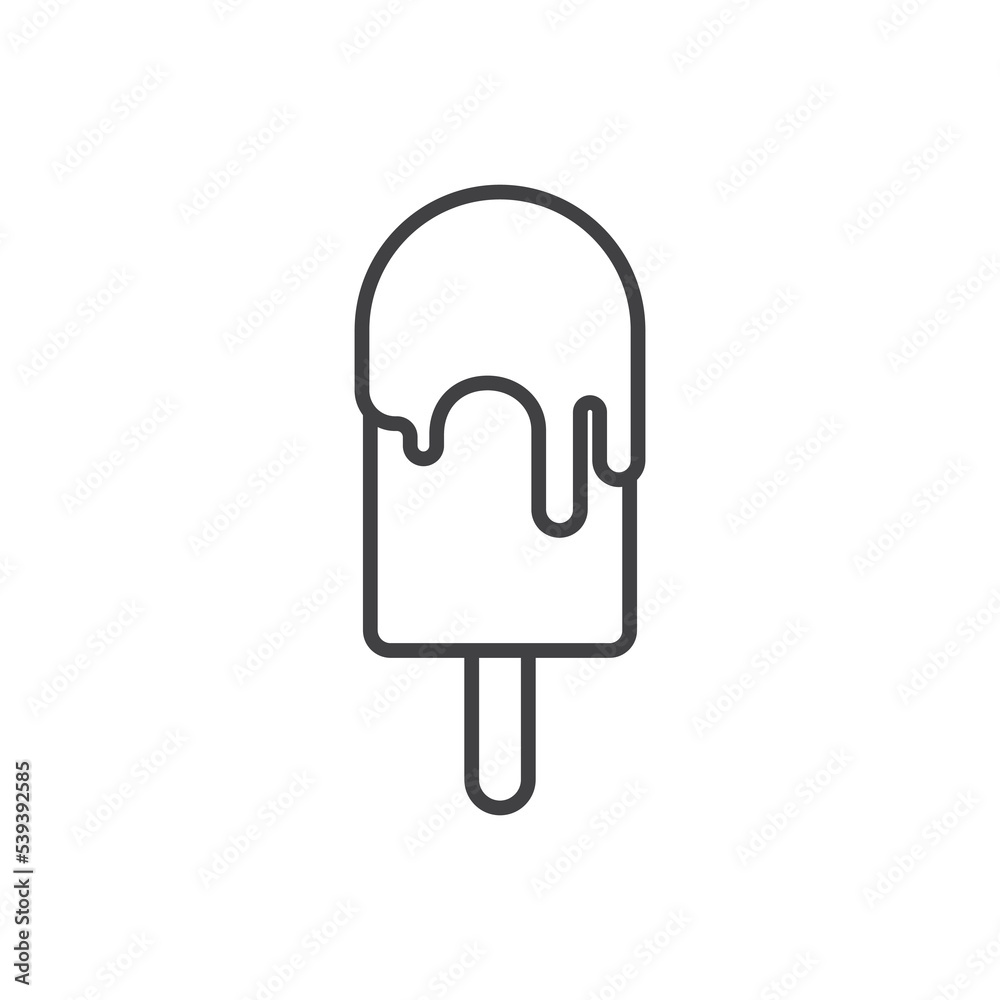 Ice cream. Ice cream design. Ice cream simple sign. Ice cream icon line. Ice cream icon vector design illustration. Ice cream icon vector isolated on white background Ice cream. Ice cream design. Ice cream simple sign. Ice cream icon line. Ice cream icon vector design illustration. Ice cream icon vector isolated on white background