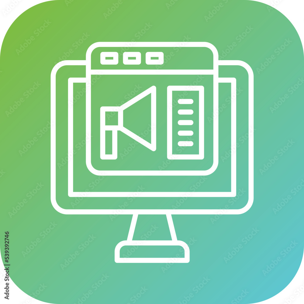 Online Ads Icon Style Online Ads Icon Style