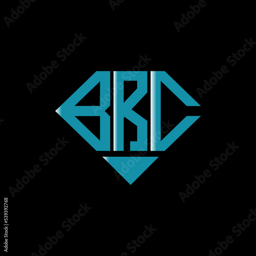 BRC letter logo creative design. BRC unique design.

