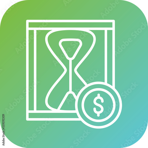 Time is Money Icon Style