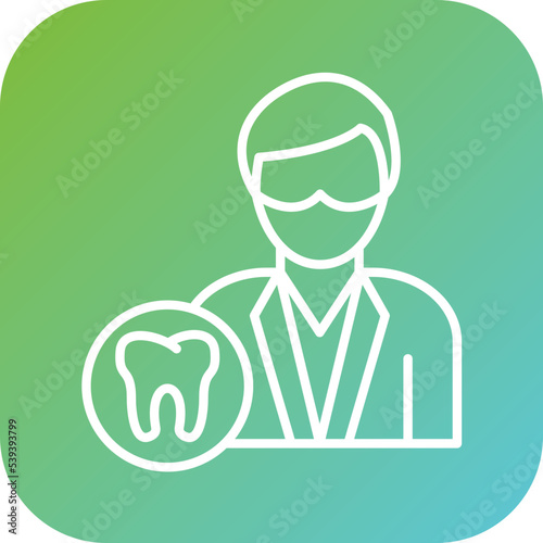 Male Dentist Icon Style