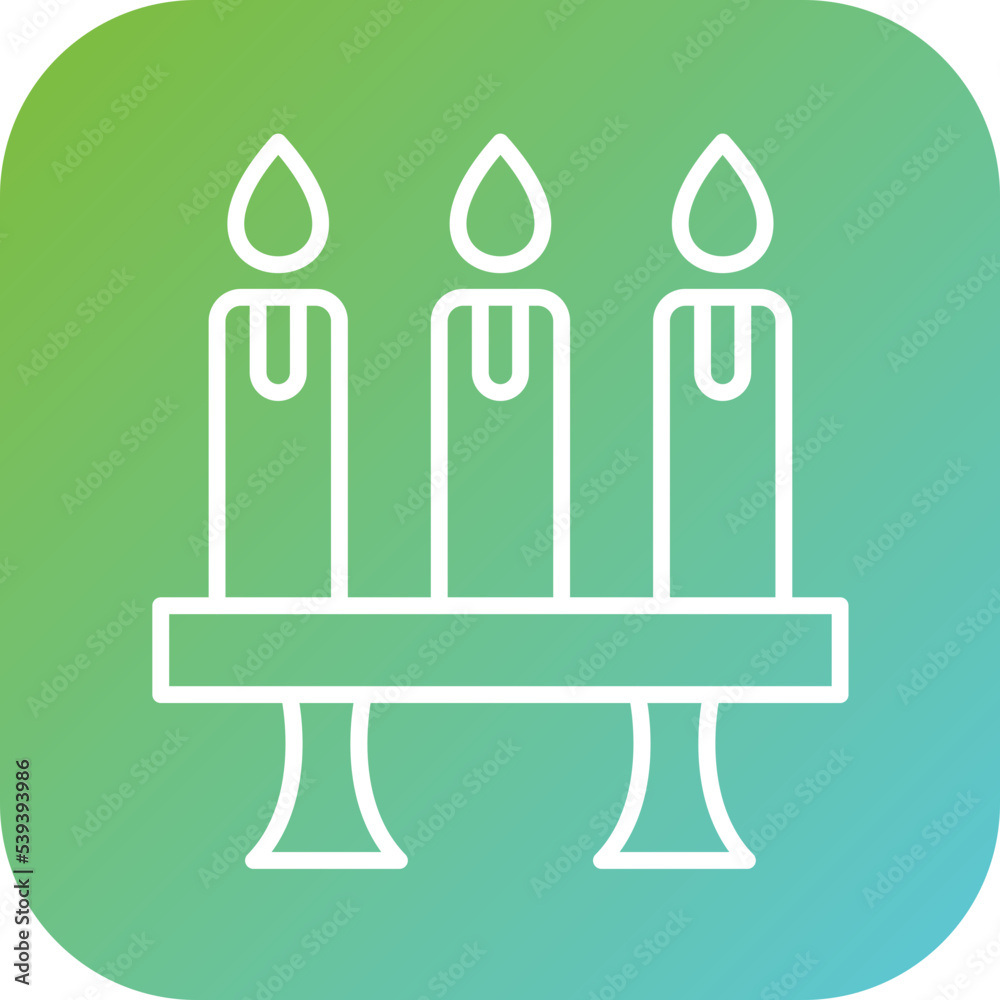 Obraz premium Candles Icon Style