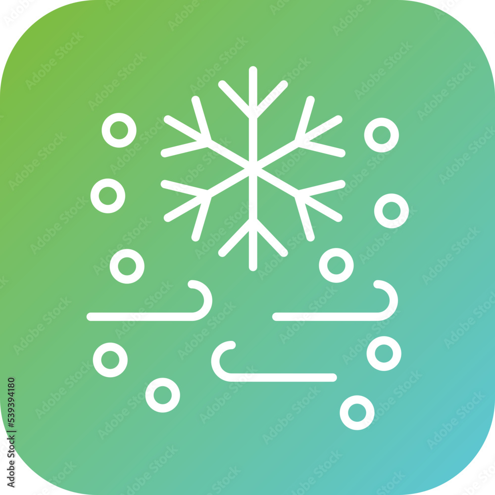 Cold Wave Icon Style Cold Wave Icon Style