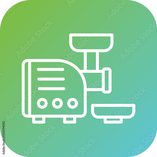 Meat Grinder Icon Style