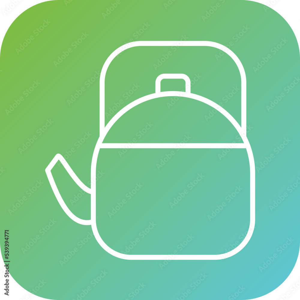 Obraz premium Tea Pot Icon Style