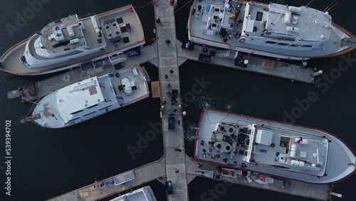 Overhead view of HM Landing dock, Patriot Sportfishing, Excalibur photo